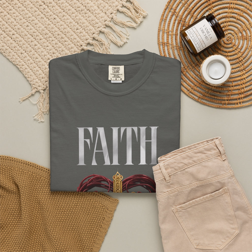 Faith Cross Heart Christian T-Shirt