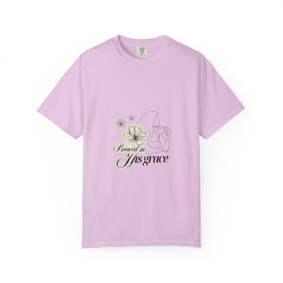 Brewed in His Grace – Coffee & Faith Graphic Tee