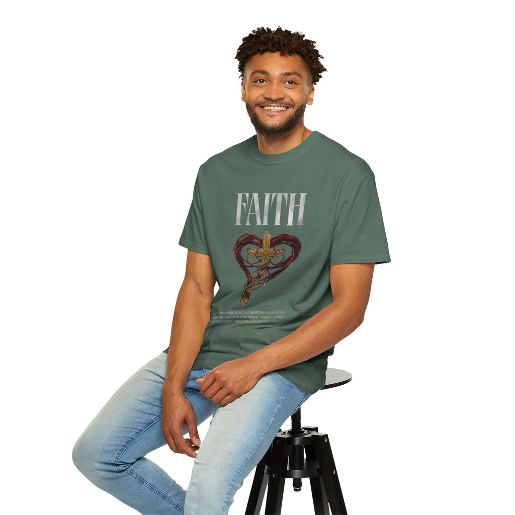 Faith Cross Heart Christian T-Shirt
