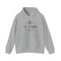 Let It Snow Hoodie — Minimal Christmas Tree Winter Holiday Sweatshirt