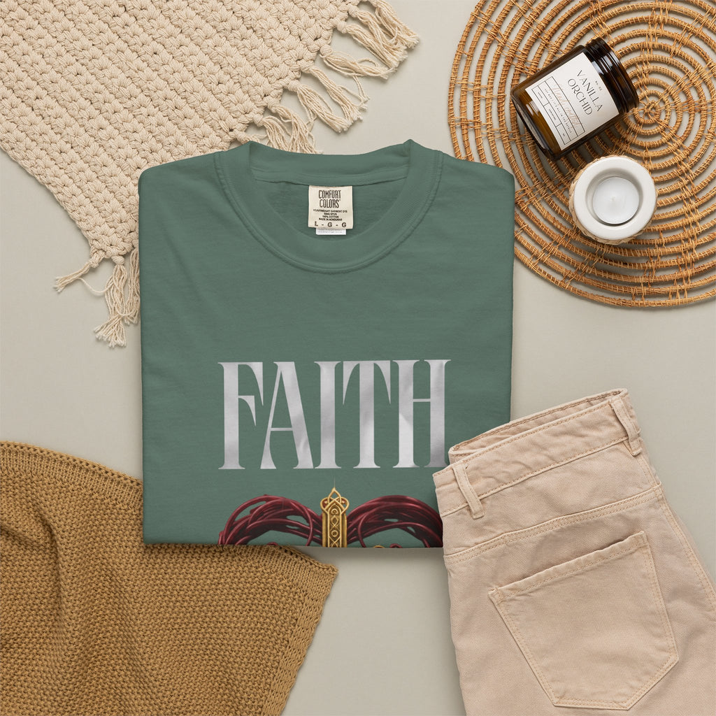 Faith Cross Heart Christian T-Shirt