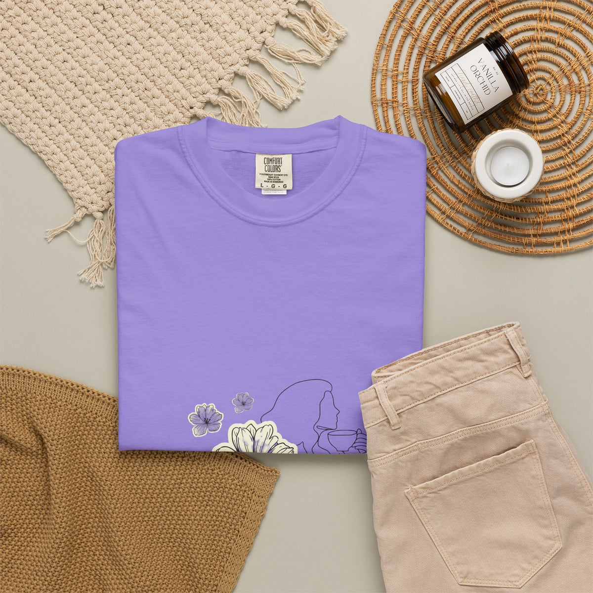 Brewed in His Grace – Coffee & Faith Graphic Tee