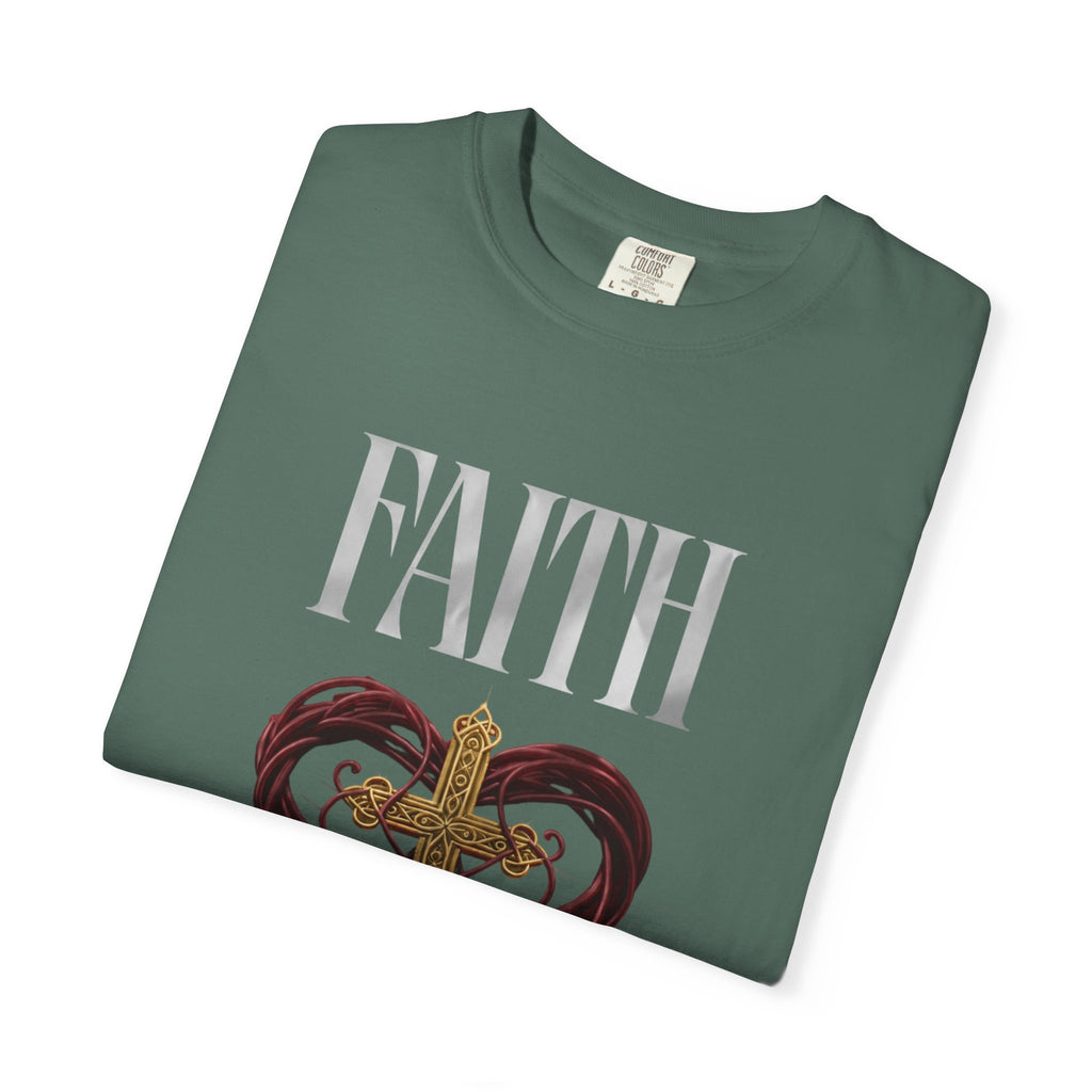 Faith Cross Heart Christian T-Shirt
