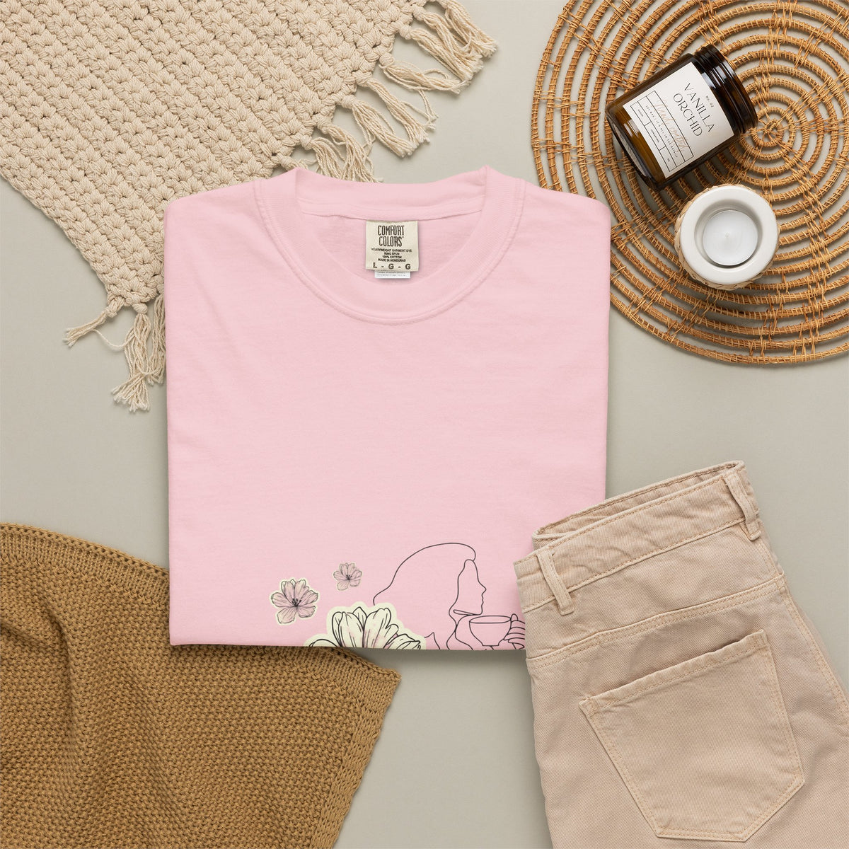 Brewed in His Grace – Coffee & Faith Graphic Tee