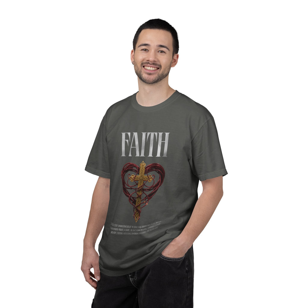 Faith Cross Heart Christian T-Shirt