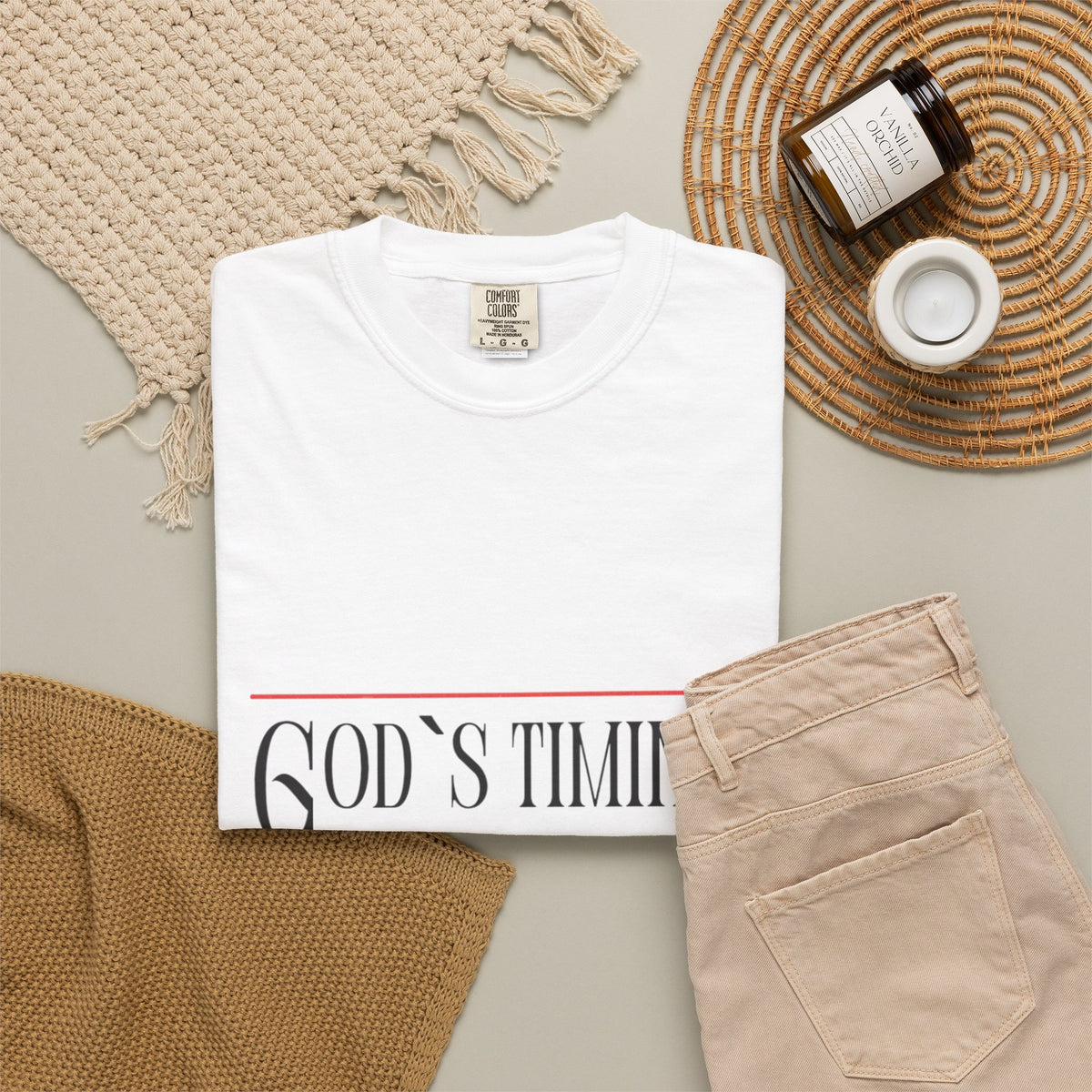God's Timing Not Ours T-Shirt – Inspirational Christian Tee