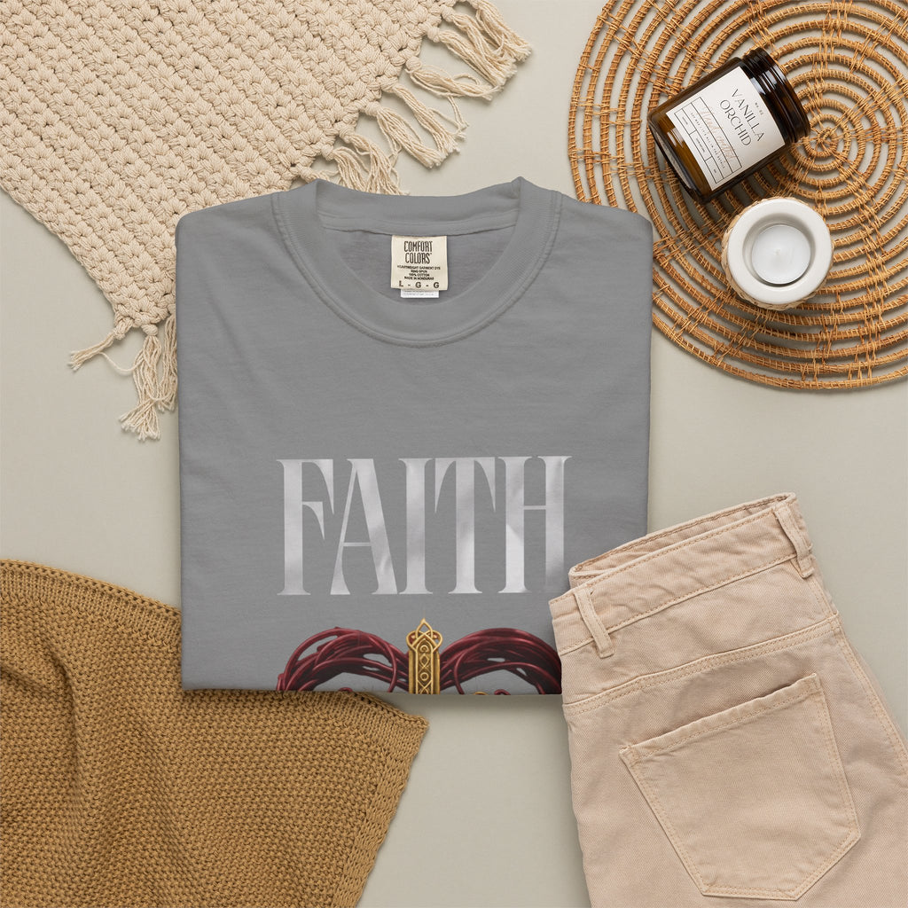 Faith Cross Heart Christian T-Shirt