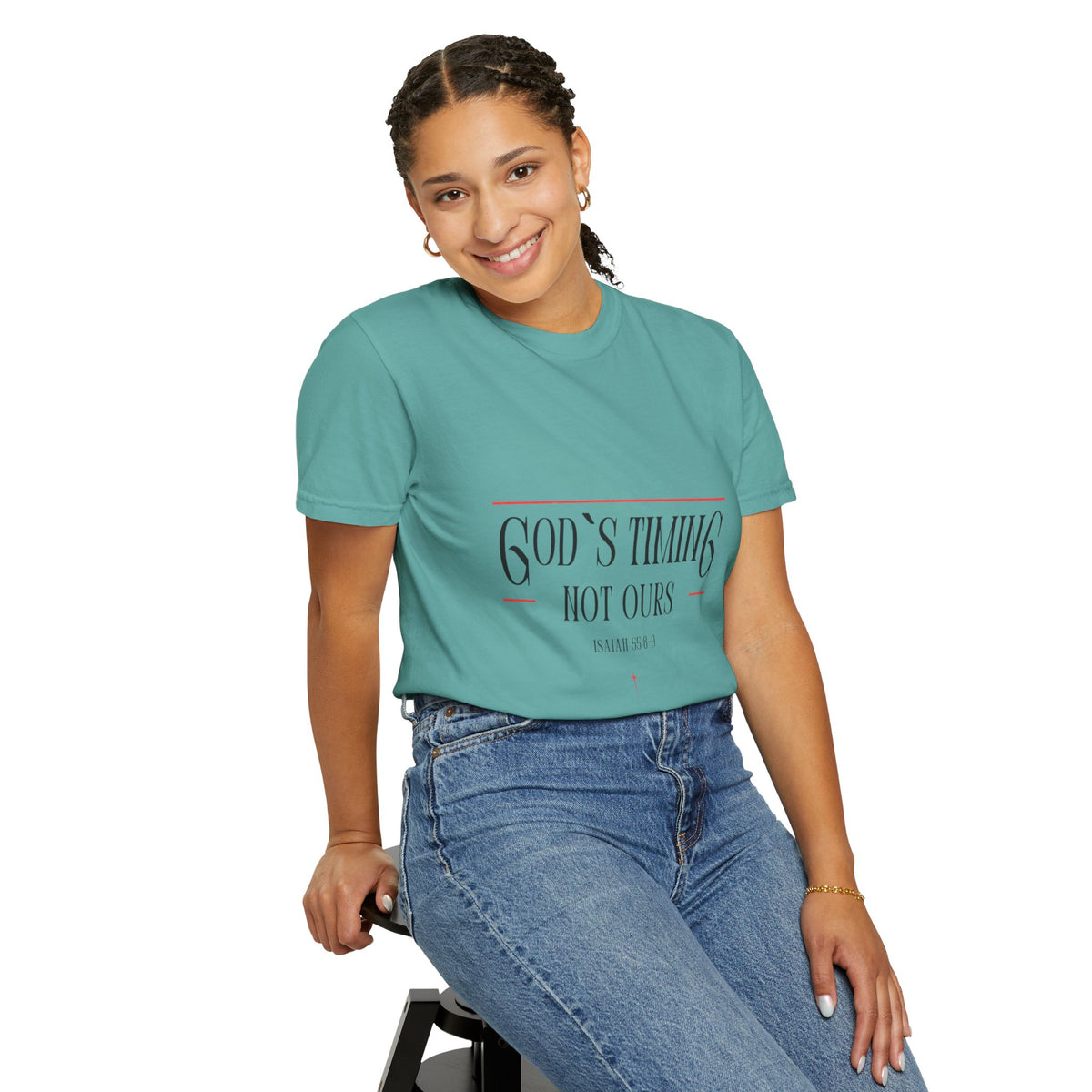 God's Timing Not Ours T-Shirt – Inspirational Christian Tee