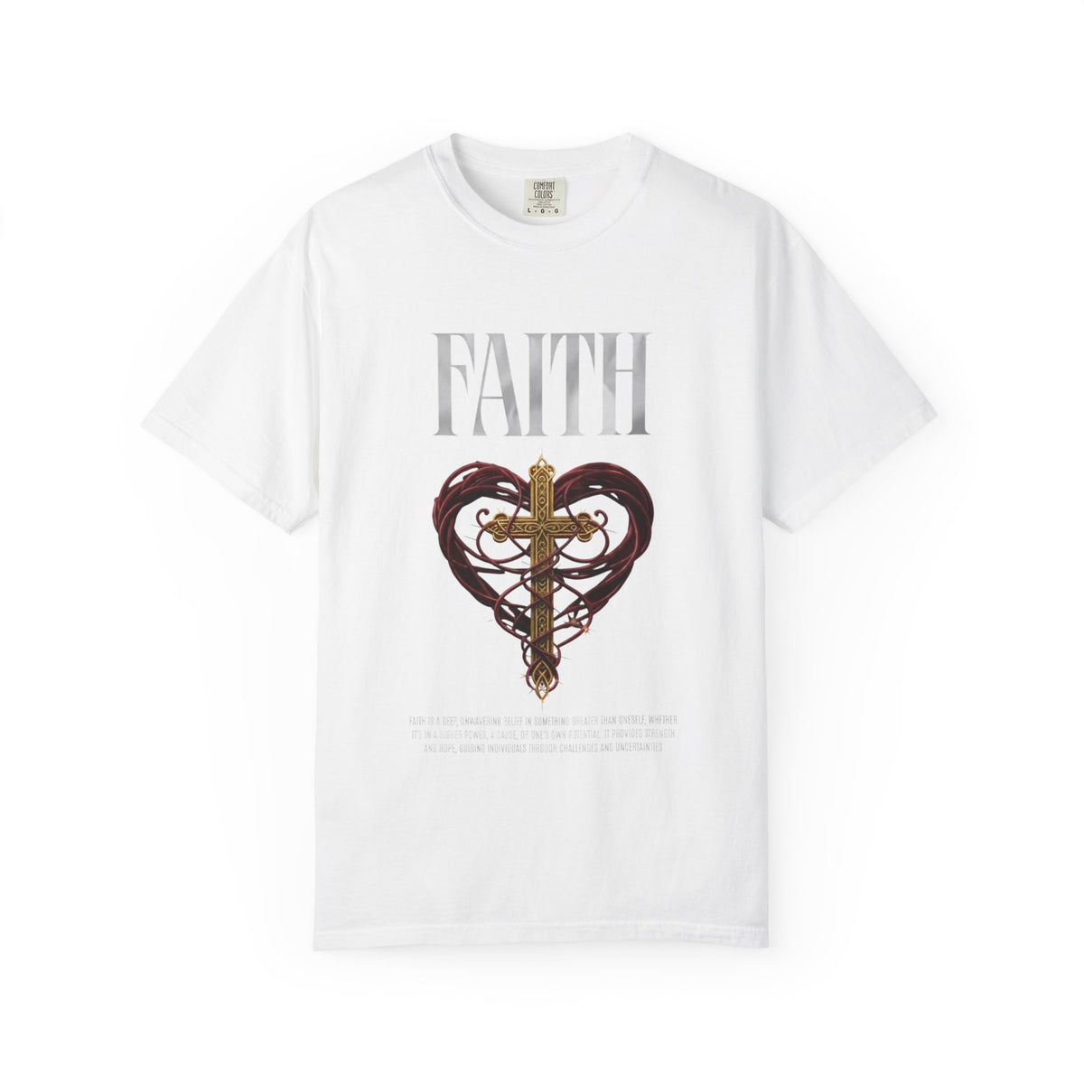 Faith Cross Heart Christian T-Shirt
