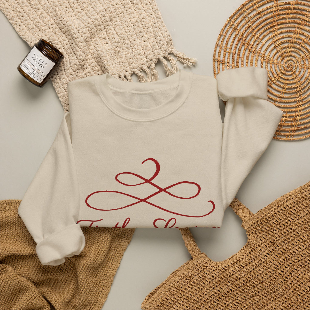 Southern Glow Graphic Crewneck Sweatshirt – Cozy Unisex Style