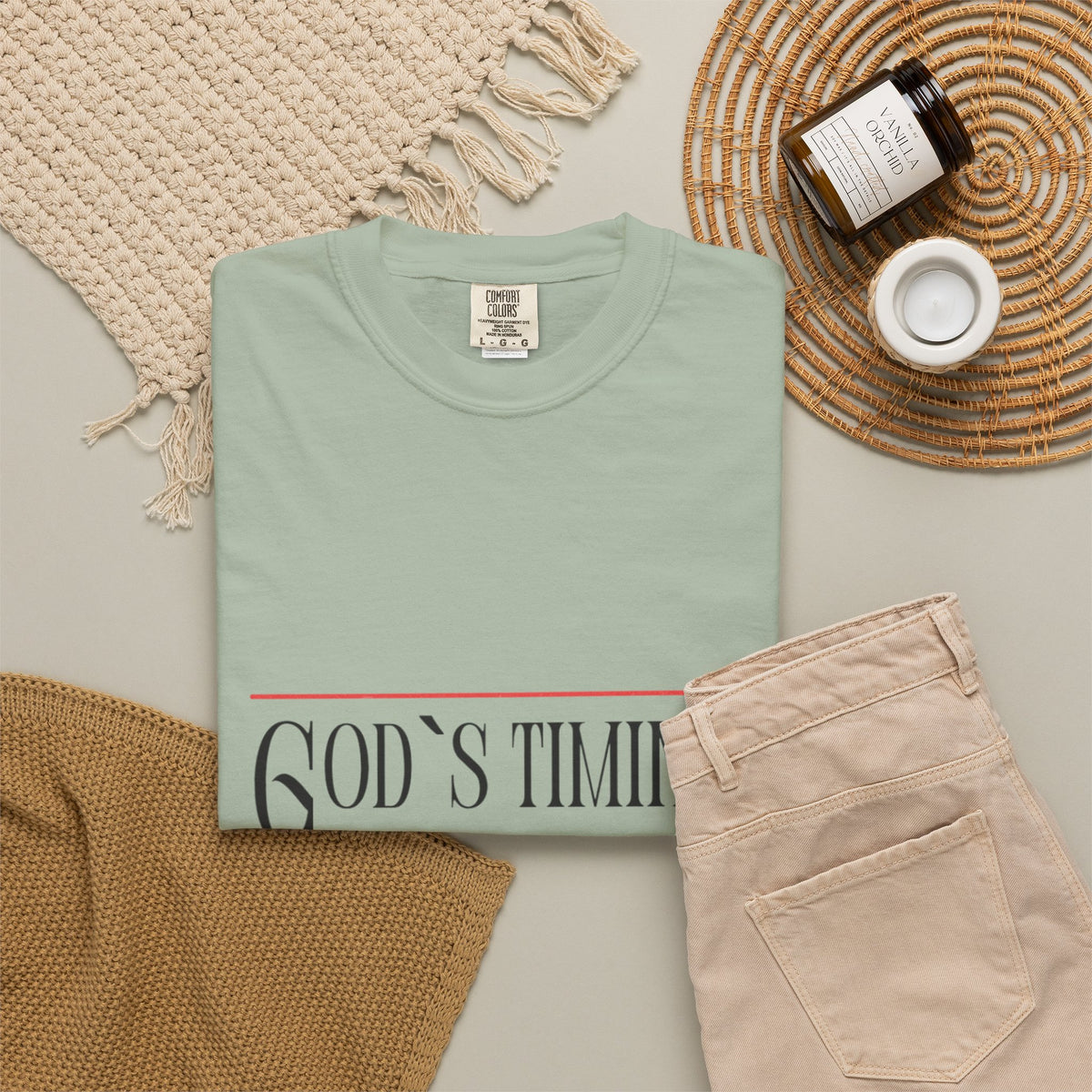 God's Timing Not Ours T-Shirt – Inspirational Christian Tee