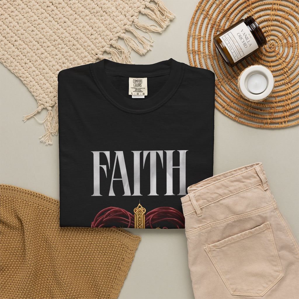 Faith Cross Heart Christian T-Shirt