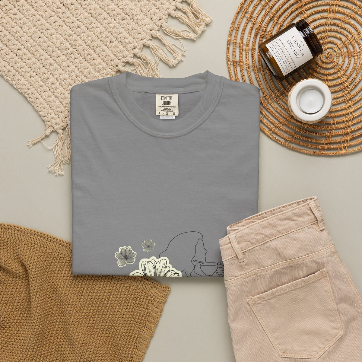 Brewed in His Grace – Coffee & Faith Graphic Tee