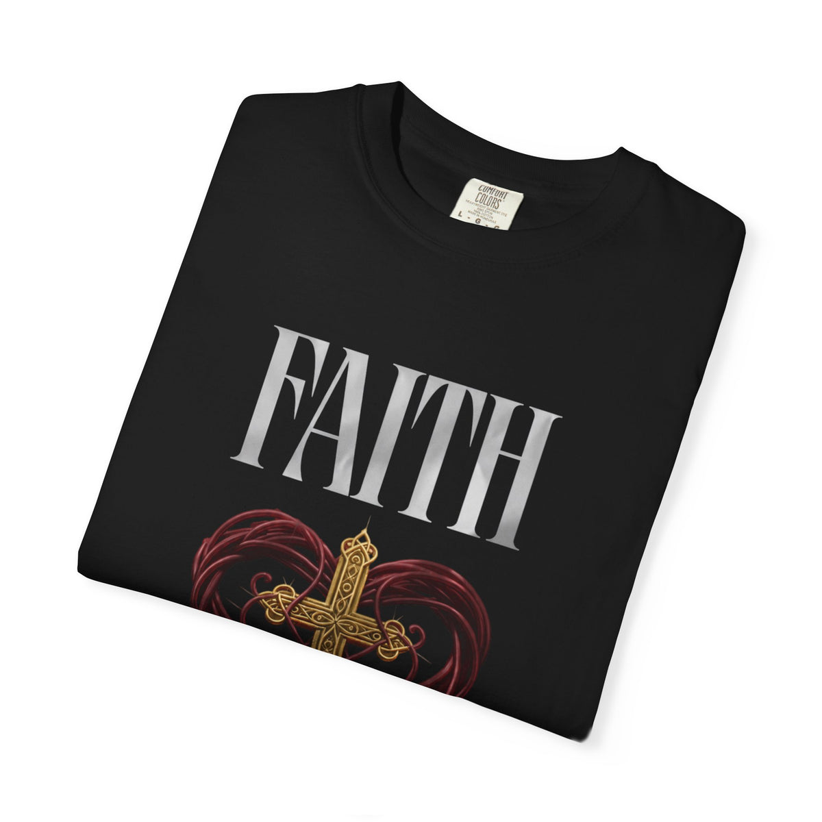 Faith Cross Heart Christian T-Shirt