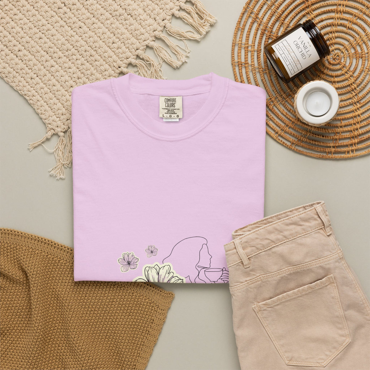 Brewed in His Grace – Coffee & Faith Graphic Tee