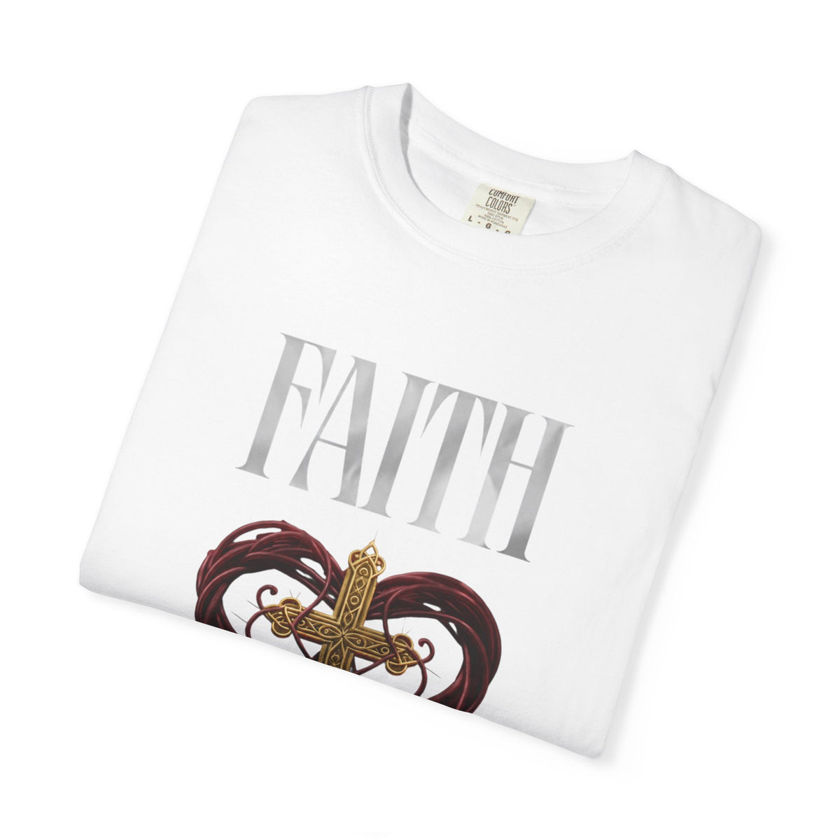 Faith Cross Heart Christian T-Shirt