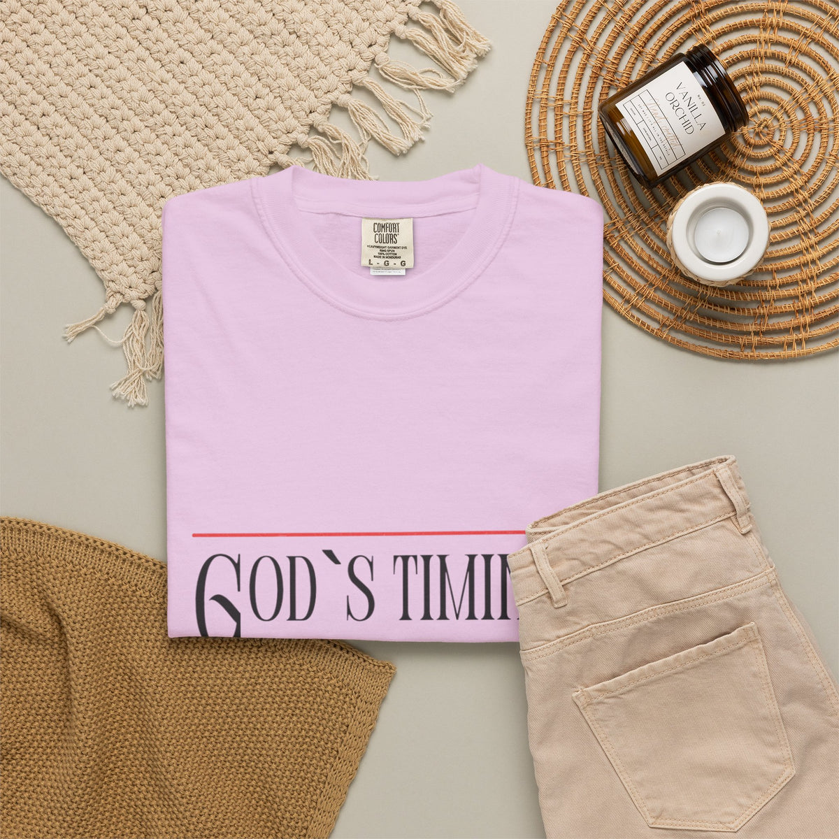 God's Timing Not Ours T-Shirt – Inspirational Christian Tee