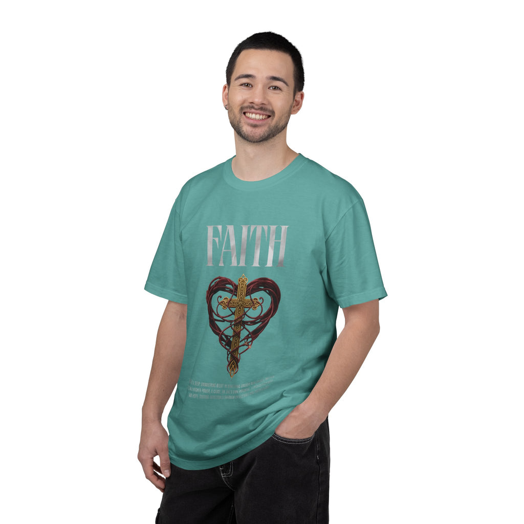 Faith Cross Heart Christian T-Shirt