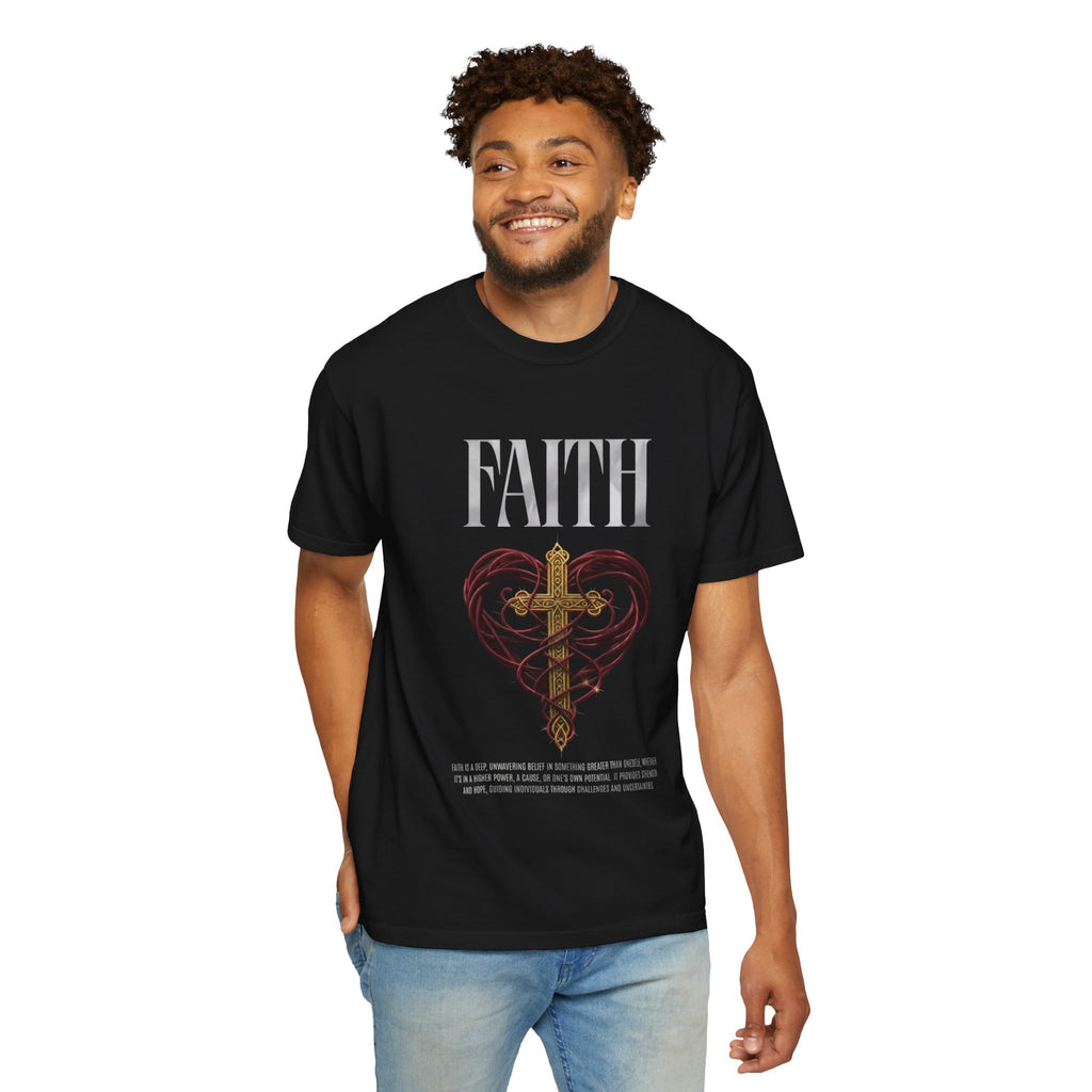 Faith Cross Heart Christian T-Shirt