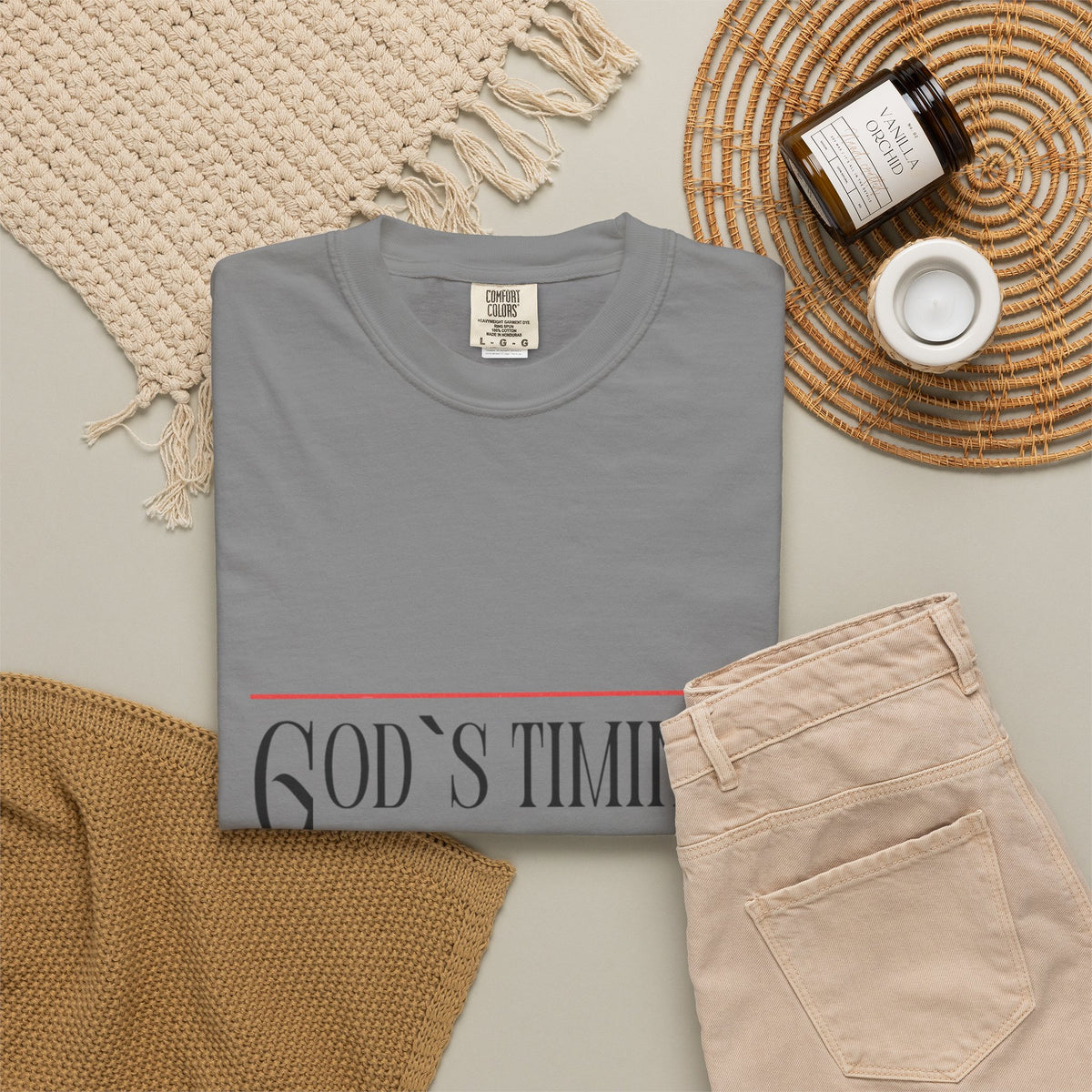God's Timing Not Ours T-Shirt – Inspirational Christian Tee